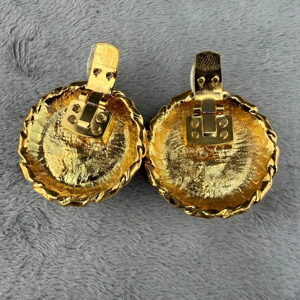 Vintage Shoe Clips Gold‎ Tone